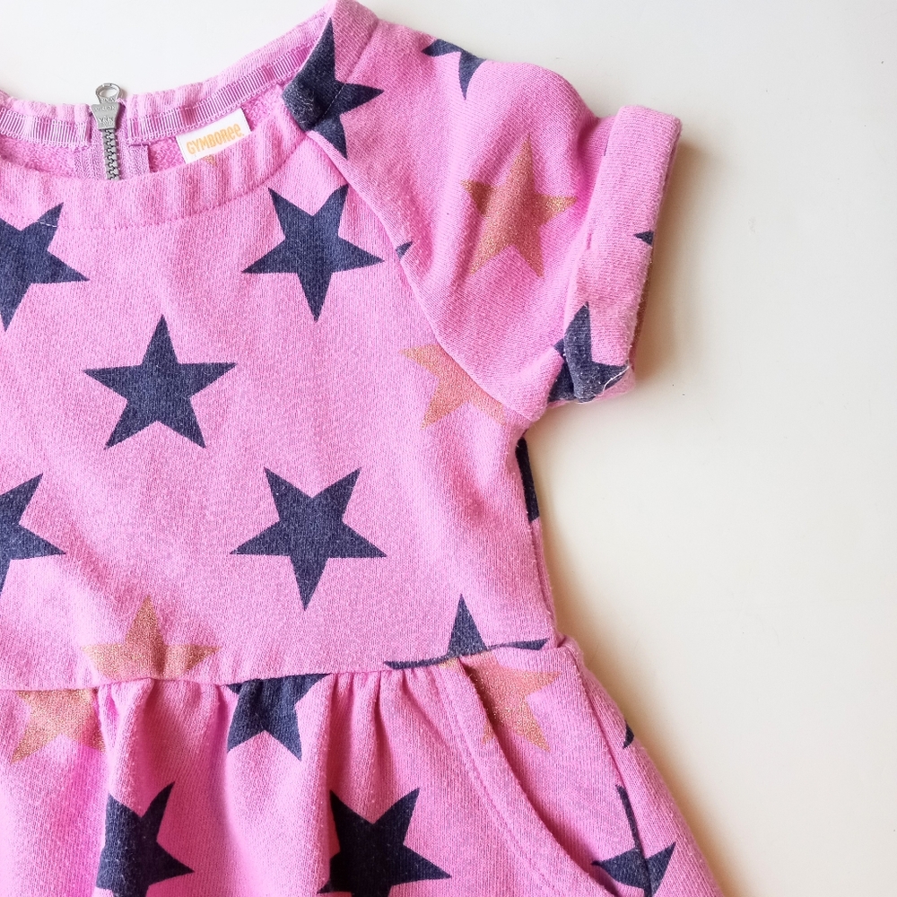 Gymboree pink star girls dress size 4 - Picture 6 of 6